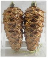 Подвеска пластиковая Шишка 2 шт YE25B350-108 12 см бронзовый YE25B350-108 Подвеска пластиковая Шишка 2 шт YE25B350-108 12 см бронзовый YE25B350-108