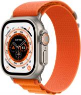 Смарт-годинник Apple Watch Ultra GPS + Cellular, 49mm Titanium Case with Orange Alpine Loop - Small (MNHH3UL/A)