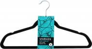 Набор плечиков Vivendi Velvet черный 44,5 см 3 шт.