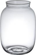Ваза стеклянная Wrzesniak Glassworks Банка 25х18 см 25 см прозрачная 27-1416B
