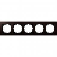 Рамка пятиместная Merten M-Elegance горизонтальная венге MTN4055-3471