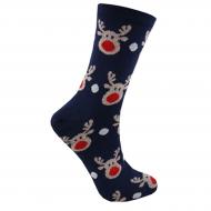 Носки детские унисекс Premier Socks Новый год Олени р. 16–18 синий