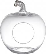 Ваза стеклянная Wrzesniak Glassworks Яблоко 27х23,3 см 27 см прозрачная 24-218