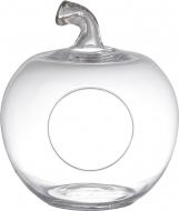 Ваза стеклянная Wrzesniak Glassworks Яблоко 20,5х23 см 23 см прозрачная 24-139
