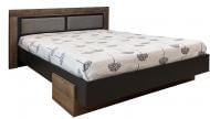 Кровать Kartissa Тясмин ТМ-КР-1600 М а 160x200 см антрацит/дуб гранж