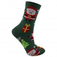 Носки детские унисекс Premier Socks Новый год Санта р. 16–18 зеленый