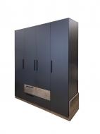 Шкаф Kartissa Тясмин ТМ-ШК-2ш4д а 1870х525х2126 мм дуб гранж / антрацит