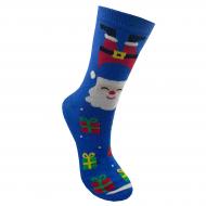 Носки детские унисекс Premier Socks Новый год Веселый Санта р. 16–18 синий