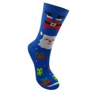 Шкарпетки дитячі унісекс Premier Socks Новий рік Веселий Санта р. 22–24 синій