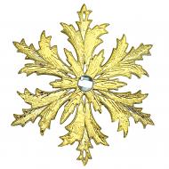 Підвіска MISLT Сніжинка Морозко з камінчиком G000-1а 5 см