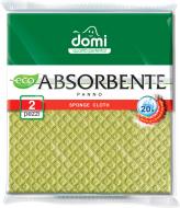 Серветка універсальна Domi антибактеріальна 20х18 см 2 шт./уп. салатовий