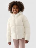 Пуховик для девочек зимний 4F DOWN JACKET F450 4FJWAW24TDJAF450-10S р.164 белый Пуховик для девочек зимний 4F DOWN JACKET F450 4FJWAW24TDJAF450-10S р.164 белый
