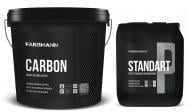 Краска интерьерная акриловая Farbmann Carbon мат белая 9л + Почва Farbmann Standart P 5 л