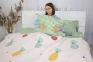 Комплект постельного белья Бязь Ranforce Elite 17-0414 Pineapple 2х143х210 см мультиколор MirSon