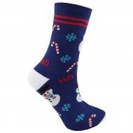 Носки махровые унисекс Premier Socks Новый год Ho Ho Snow р. 18–20 синий