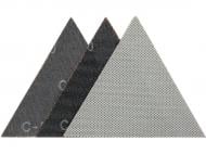 Набір YATO Сітка абразивна трикутна на липучці по штукатурці до шліфмашини G180 280 мм 3 шт. (DW) YT-846153