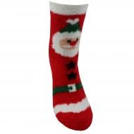 Носки детские унисекс Premier Socks Новый год Санта пушистые р. 20–22 красный