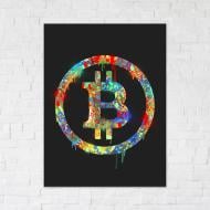 Постер BTC Black 50x65 см Brushme