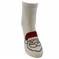 Носки махровые унисекс Premier Socks Новый год Санта р. 20–22 молочный