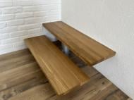 Сходинка ОДК дуб цільноламельний 40x300x1000 мм АВ