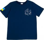 Футболка патриотическая унисекс Luna Kids Тризуб р.164 синий