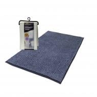 Килимок для ванної Dariana 50х80 см темно-синій + фіранка PEVA