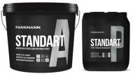 Краска фасадная латексная Farbmann Standart A база LА мат белый 9л + Почва Farbmann Standart P 5 л мат
