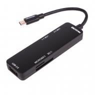 USB-хаб Maxxter HU3C-3PTF-01, USB 3.0 Type-С на 3 порта