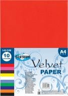 Бумага для дизайна Velvet А4 10 цветов Centrum