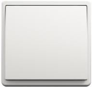Выключатель одноклавишный Apolo без подсветки белый 50071 TBR