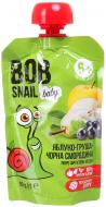 Пюре Baby Bob Snail Яблуко-груша-чорна смородина для дітей від 6 місяців 90 г