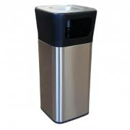 Урна-пепельница JAH квадратная 25 л серый металлик 6331