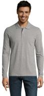 Поло Sol's Perfect Lsl Men 02087360 р.M серый меланж