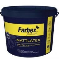 Фарба латексна водоемульсійна Farbex Mattlatex мат білий 14 кг