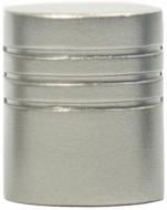 Наконечник Gardinia Memphis Zylinder наборной d16 мм серебряный 2 шт.