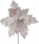 Цветок декоративный пуансетия блестящая 30 см в ассортименте