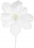 Цветок декоративный магнолия нежная 22 см белый