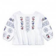 Вышиванка для девочек Dexter`s Embroidered Spirit р.104 белый d1302-1