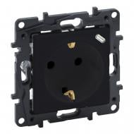 Механизм розетки побутова + USB с заземлением Legrand Niloe Step IP40 черный Механизм розетки побутова + USB с заземлением Legrand Niloe Step IP40 черный