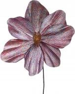 Цветок декоративный пуансетия / магнолия 24-27 см пурпур