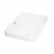 Умивальник Helmken 44156000 прямокутний 56 см, перелив, білий Умивальник Helmken 44156000 прямокутний 56 см, перелив, білий