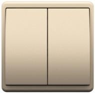 Выключатель трехклавишный Apolo без подсветки шампань 50101 TCH