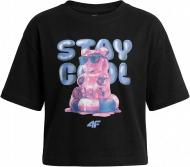 Футболка 4F TSHIRT F4096 4FJWSS27TTSHF4096-20S р.140 черный