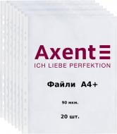 Файли 2009-20-A А4+, прозорі, глянцеві, 90 мкм., 20 шт. Axent