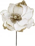 Цветок декоративный магнолия деликат 20 см молочно-золотой