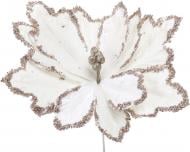 Цветок декоративный пуансетия 35х40 см шампань