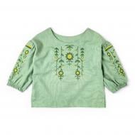 Вышиванка для девочек Dexter`s Flowing Heritage р.110 зеленый d1302-3