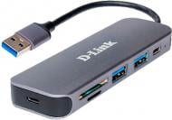 USB-хаб D-Link USB-Type-C 2USB 3.0 SD microSD DUB-1325 Grey