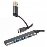 USB-хаб Maxxter HU3C-4P1CN-01, USB 3.0 Type-C на 4 порта