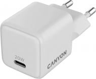 Зарядний пристрій Canyon CU20C GaN PD 20W White (CNS-CUW20C)